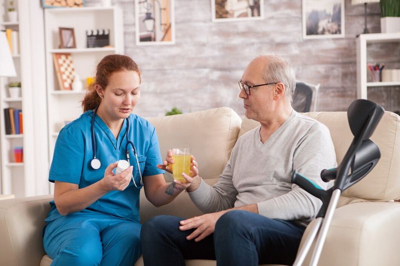Doctor reviewing results with patient